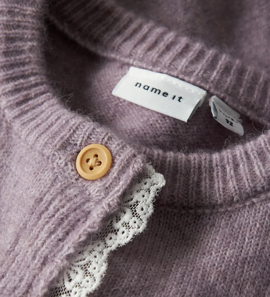 Cardigans*Name It Cardigan - Strik - NmfRikimmi - Keepsake Lilac
