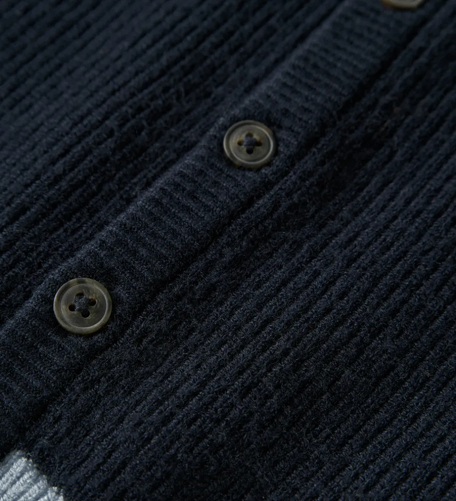 Cardigans*Name It Cardigan - Strik - Viskoseblanding - NbmSand - Navy Blaz