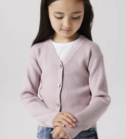 Børn Name It Cardigan - Strik - Rib - NkfLarenlise - Burnished Lilac