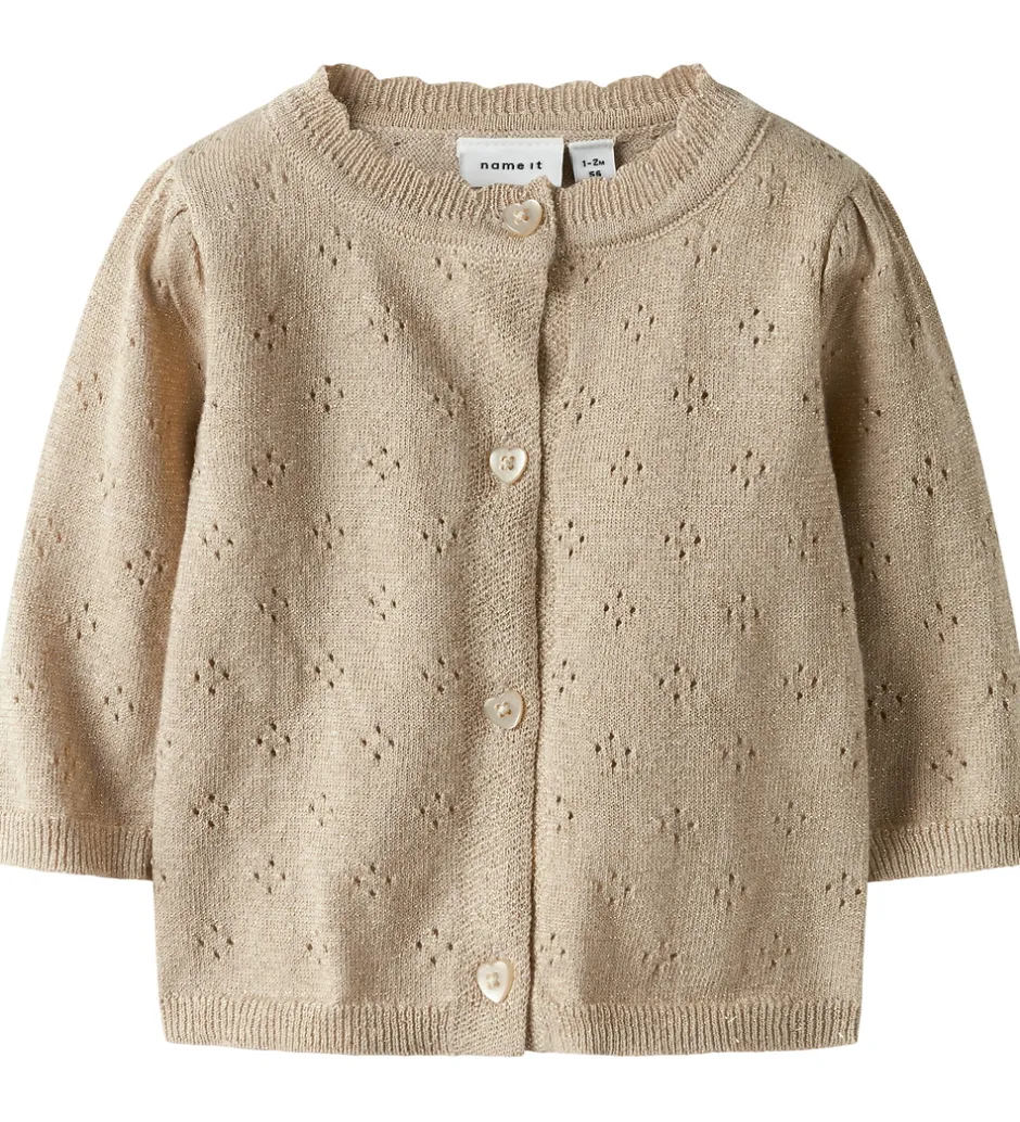 Cardigans*Name It Cardigan - Strik - NbfRolia - Cement