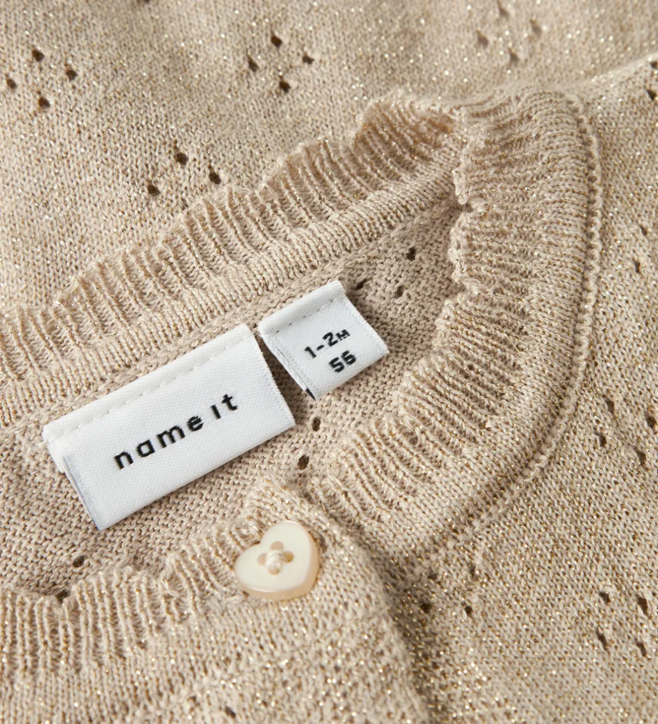 Cardigans*Name It Cardigan - Strik - NbfRolia - Cement