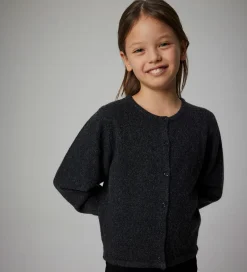 Striktrøjer*Name It Cardigan - Strik - NkfSaluna - Dark Grey Melange