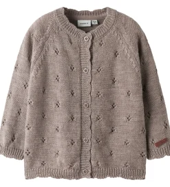Striktrøjer*Name It Cardigan - Uld - Strik - NbfWrilla - Satellite