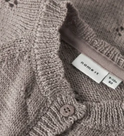 Striktrøjer*Name It Cardigan - Uld - Strik - NbfWrilla - Satellite