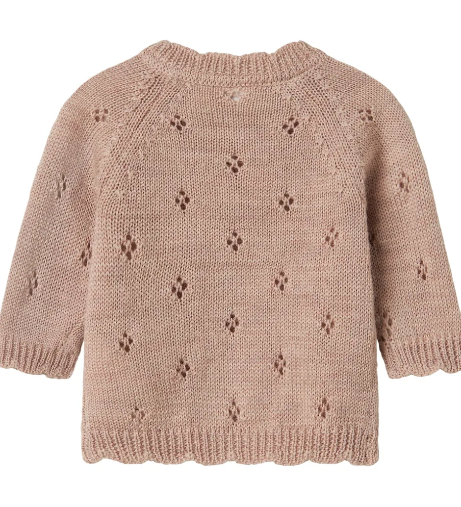 Striktrøjer*Name It Cardigan - Uld - Strik - NbfWrilla - Shadow Gray