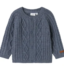 Børn Name It Cardigan - Uld - Strik - NbmWrilla - Folkstone Gray