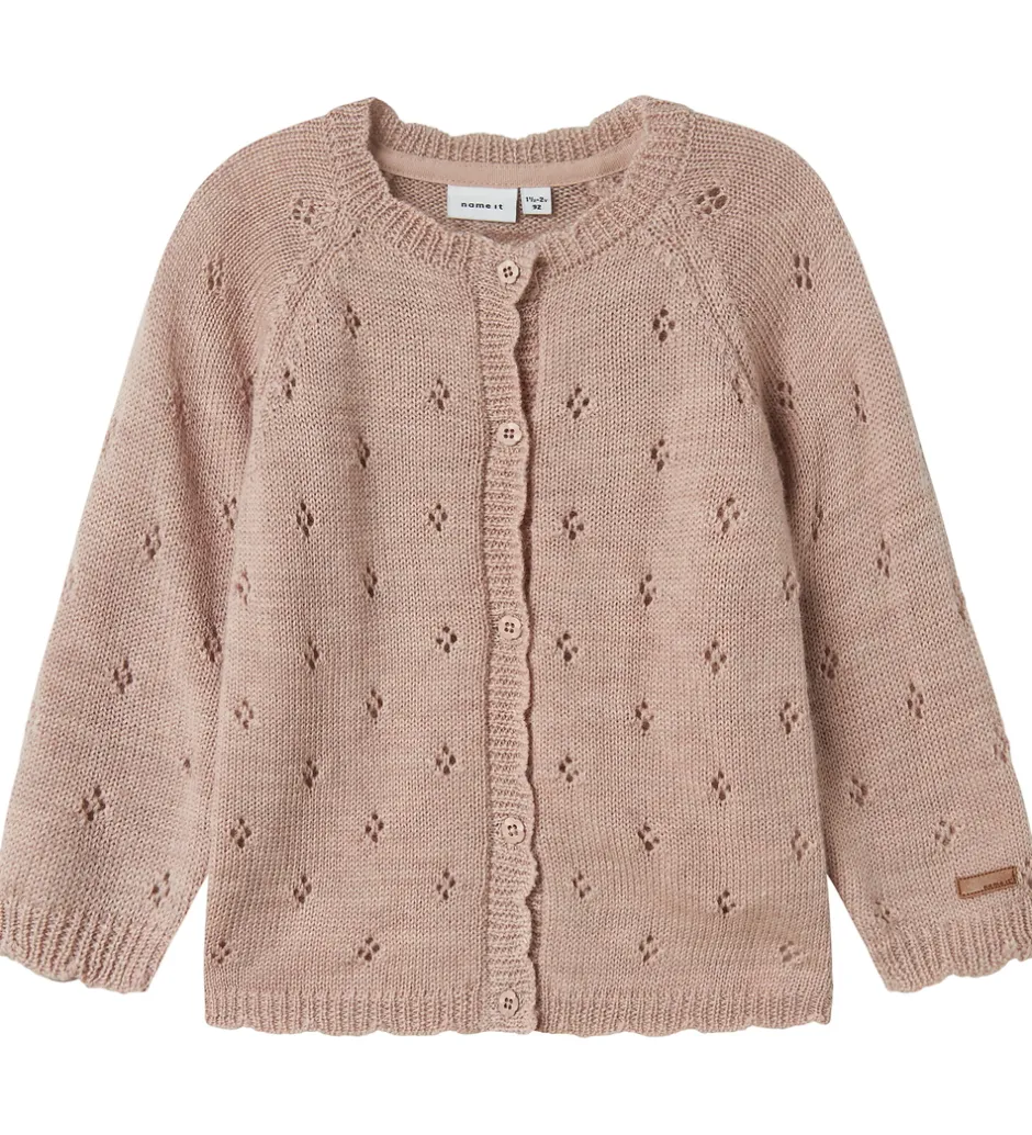 Børn Name It Cardigan - Uld - Strik - NmfWrilla - Shadow Gray
