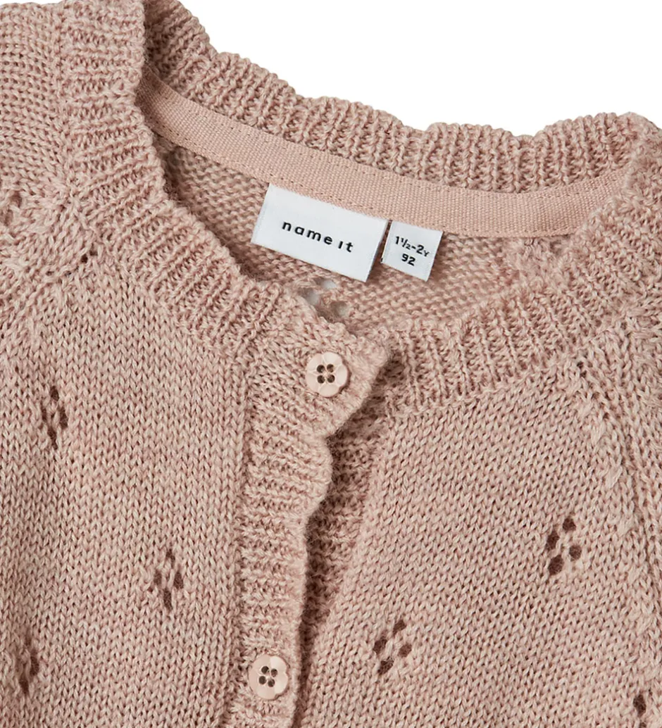Børn Name It Cardigan - Uld - Strik - NmfWrilla - Shadow Gray