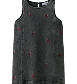 Børn Name It Denimkjole - NmfBrynn - Medium Grey Denim/Flower