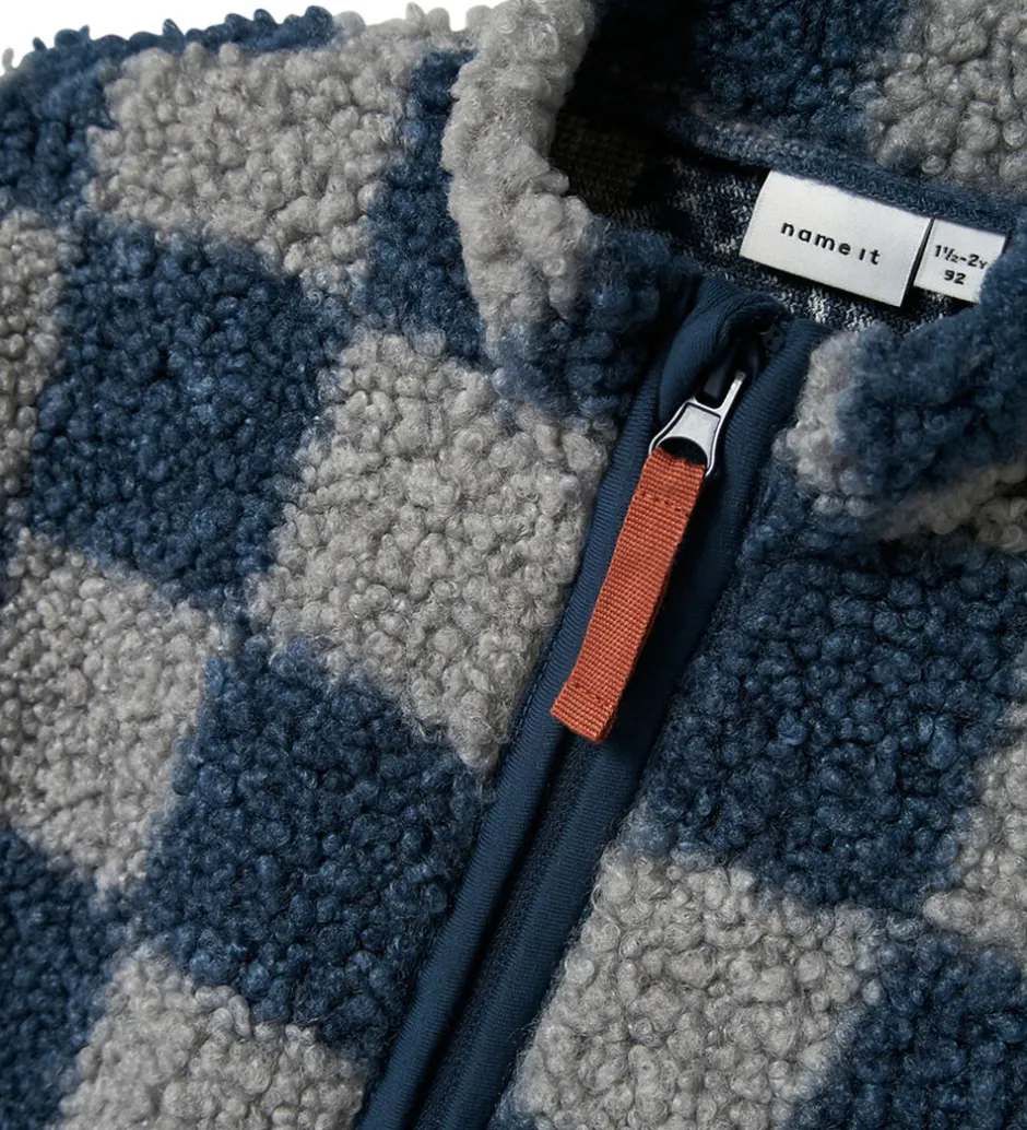Fleece*Name It Fleccejakke - Teddy - NmmOrlando - Insignia Blue