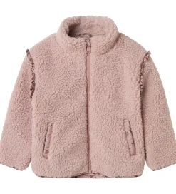 Fleece*Name It Fleecejakke - Teddy - NmfMinna - Violet Ice