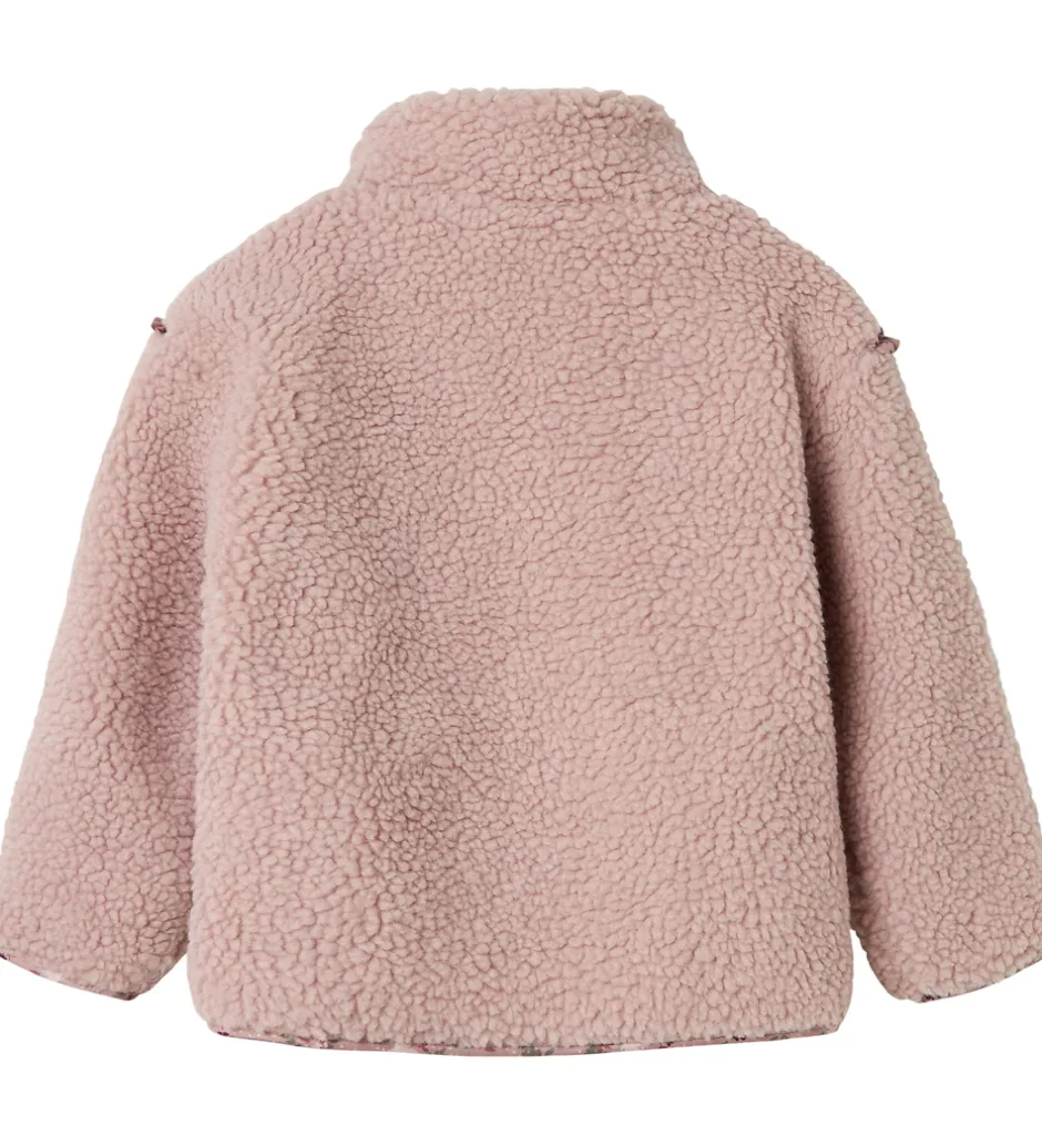 Fleece*Name It Fleecejakke - Teddy - NmfMinna - Violet Ice
