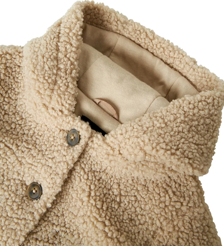 Fleece*Name It Fleecejakke - Teddy - NbnMilo - Pure Cashmere