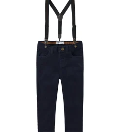 Juletøj|Bukser Og Jeans*Name It Fløjlsbukser - NmmRyan - Slim - Navy Blazer