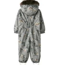 Børn Name It Flyverdragt - NmnSnow10 - Ultimate Grey/Woodland