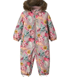 Børn Name It Flyverdragt - Noos - NmfSnow10 - Woodrose/Flower Rabbit