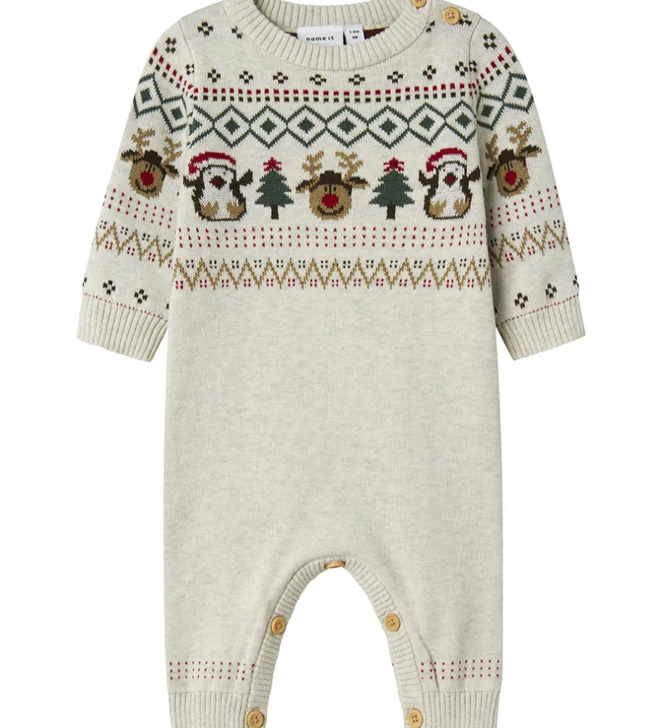 Børn Name It Heldragt - NbnRalko - Strik - Peyote Melange