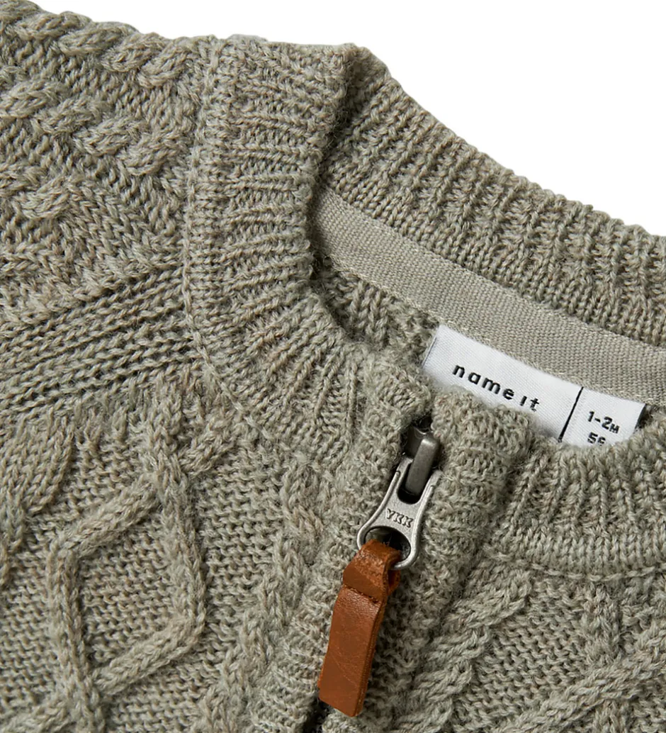 Børn Name It Heldragt - Uld - Strik - NbmWrilla - Dried Sage