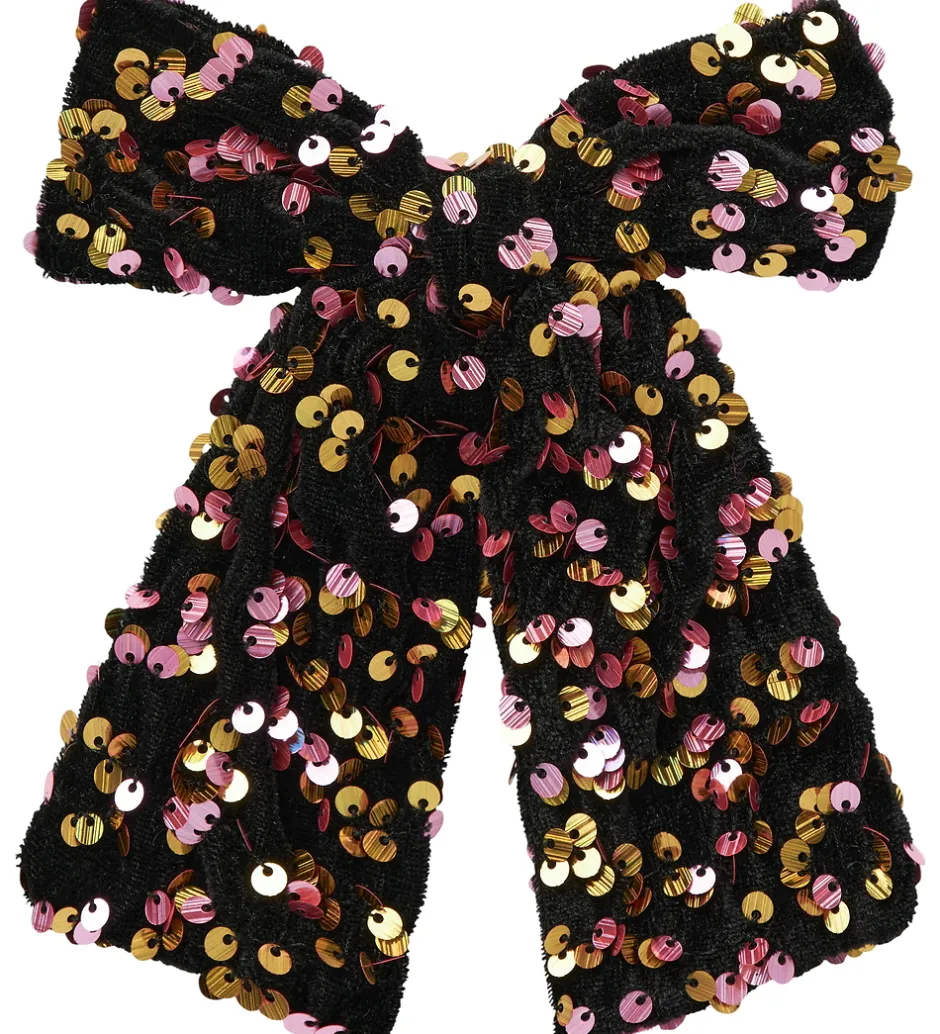 Hårspænder*Name It Hårspænde m. Sløjfe - NkfRunica - Gold Colour m. Paliett