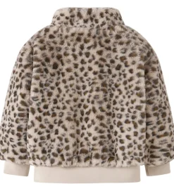 Børn Name It Jakke - Imiteret Pels - NmfMila - Oxford Tan/Leo
