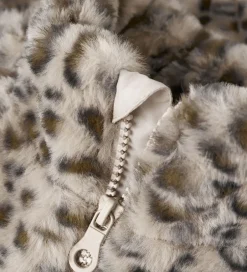 Børn Name It Jakke - Imiteret Pels - NmfMila - Oxford Tan/Leo