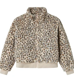Børn Name It Jakke - Imiteret Pels - NkfMila - Oxford Tan/Leo