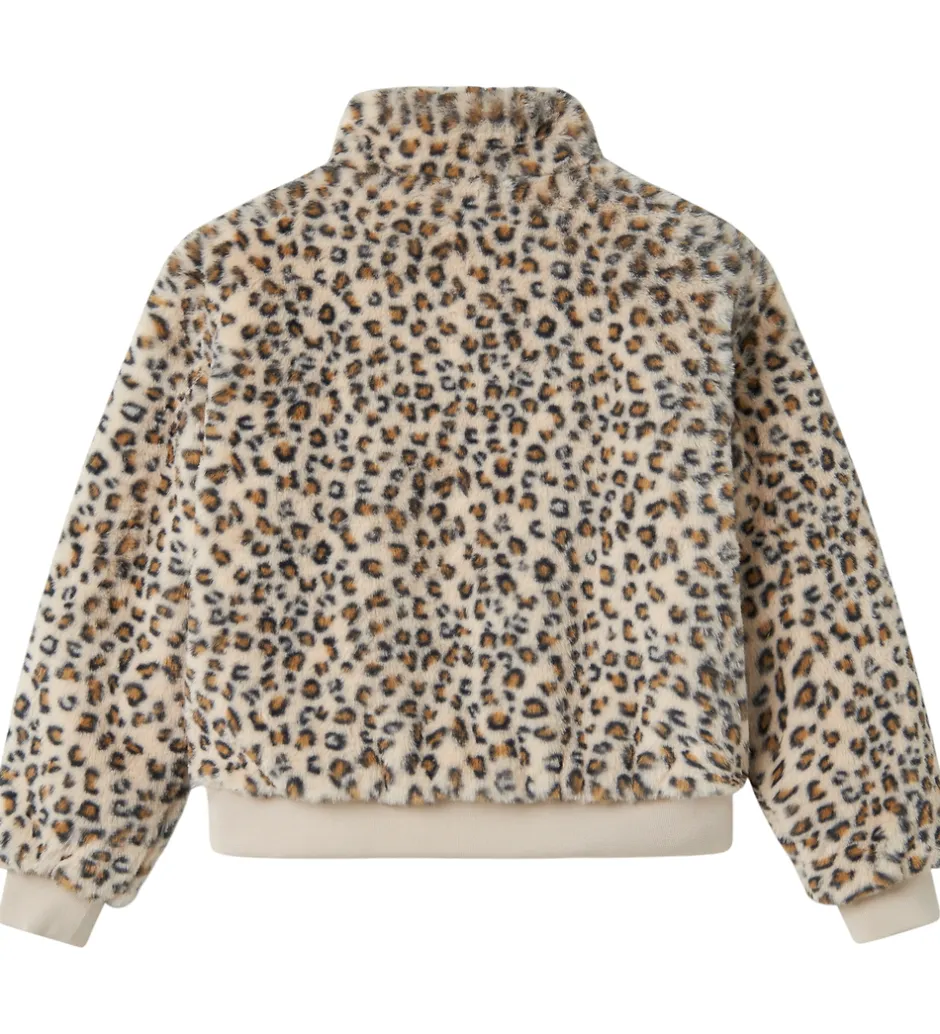 Børn Name It Jakke - Imiteret Pels - NkfMila - Oxford Tan/Leo
