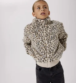 Børn Name It Jakke - Imiteret Pels - NkfMila - Oxford Tan/Leo