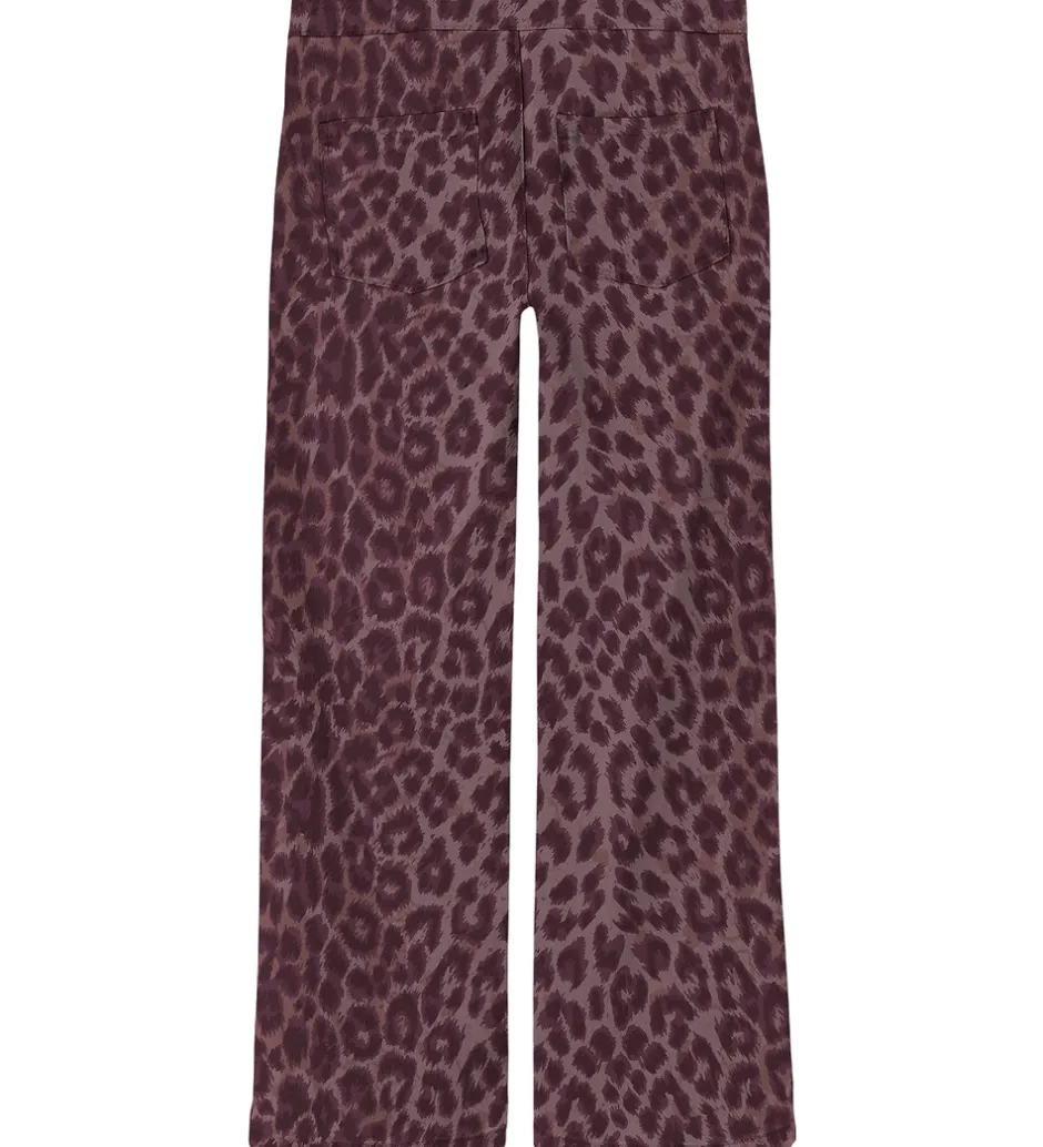 Bukser Og Jeans*Name It Jeans - Wide - NkfRose - Burgundy/Leo