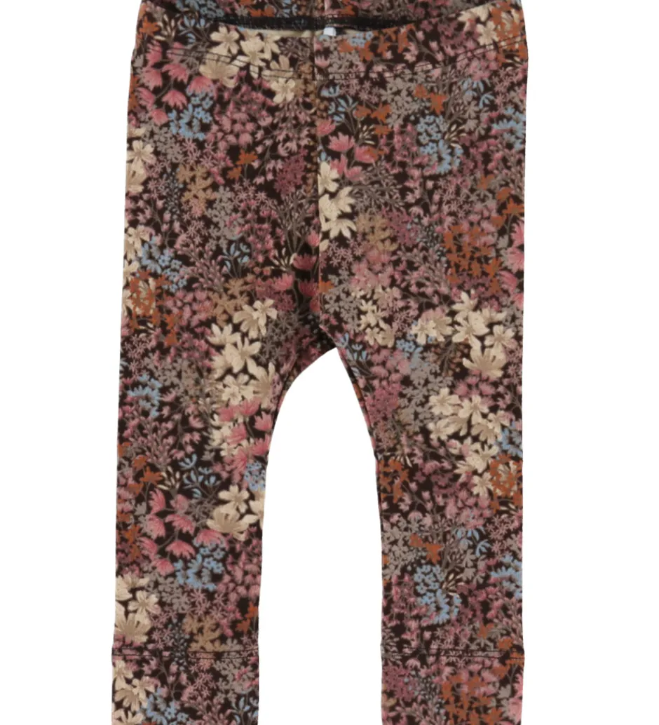 Børn Name It Leggings - NbfResa - Chocolate Brown