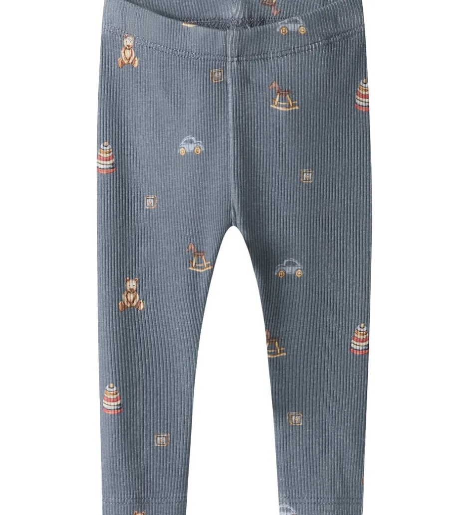 Børn Name It Leggings - NbmRitoy - Flint Stone