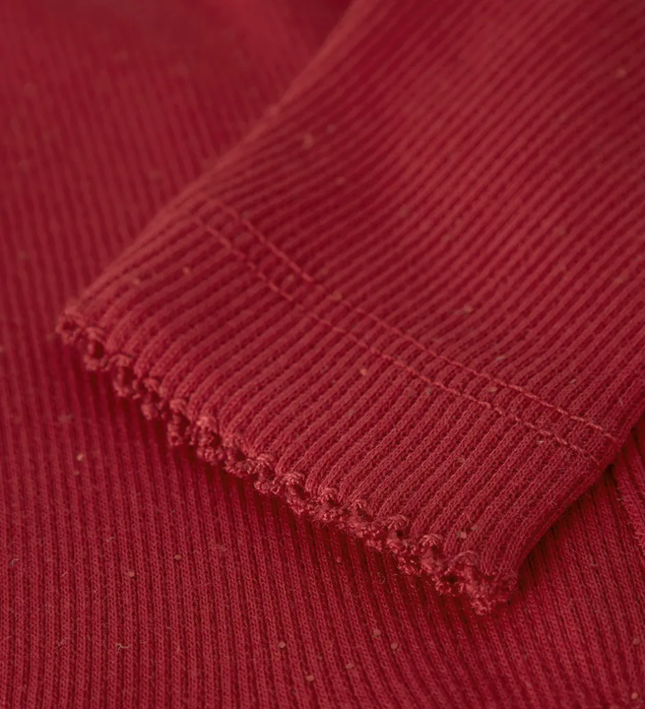 Børn Name It Leggings - Rib - NbfRosally - Jester Red m. Glimmer