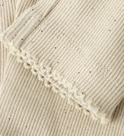 Børn Name It Leggings - Rib - NbfRosally - Cement m. Glimmer