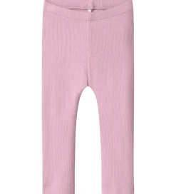 Leggings|Unisex-Tøj*Name It Leggings - Rib - NbnKab - Fragrant Lilac