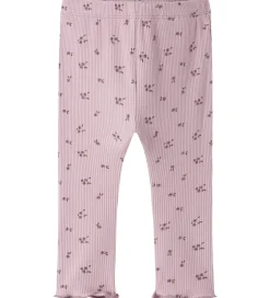 Børn Name It Leggings - Rib - NbfSoho - Keepsake Lilac