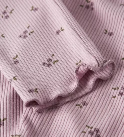Børn Name It Leggings - Rib - NbfSoho - Keepsake Lilac