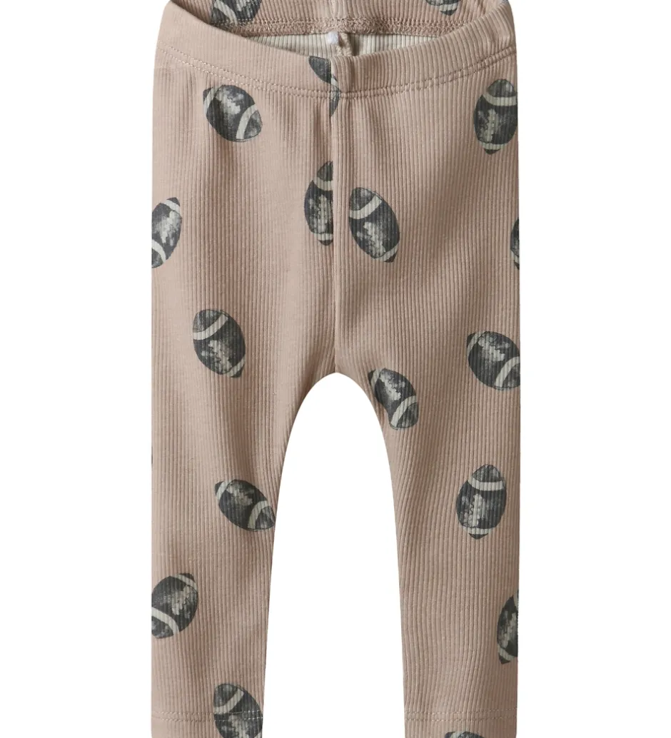 Leggings*Name It Leggings - Rib - NbmSolution - Mushroom