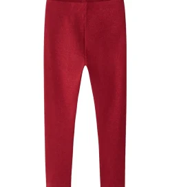 Børn Name It Leggings - Rib - NmfSiclo - Jester Red m. Glimmer