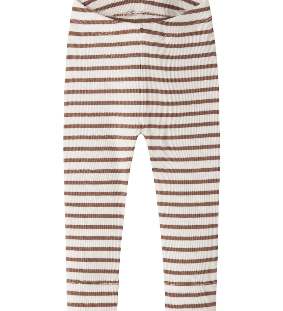 Børn Name It Leggings - Rib - Noos - NbnBani - Toasted Coconut
