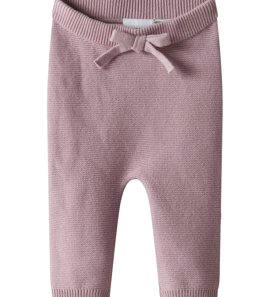 Leggings*Name It Leggings - Strik - NbfOda - Keepsake Lilac