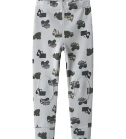 Børn Name It Leggings - Uld - NmmWillow - Micro Chip/WORKING MACHINES