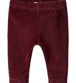 Børn Name It Leggings - Velour - NbfRoxy - Burgundy