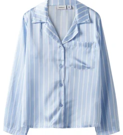Nattøj*Name It Natskjorte - Satin - NkfRuth - Kentucky Blue