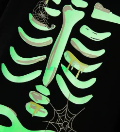 Halloween*Name It Nattøj - 2-delt - Glow - NmnOwen - Sort/Lemonade
