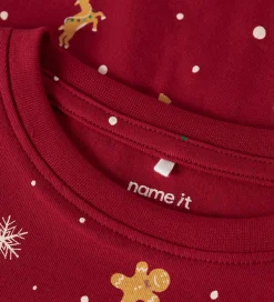 Børn Name It Nattøj - 2-Delt - NmnVismas - Jester Red/Xmas AOP Red