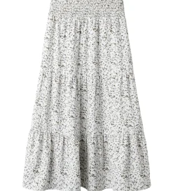 Nederdele*Name It Nederdel - NkfJolly - Maxi Skirt - Star White m. Blomste