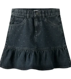 Nederdele|Juletøj*Name It Nederdel - NkfThes - Dark Midnight Denim m. Rhinsten