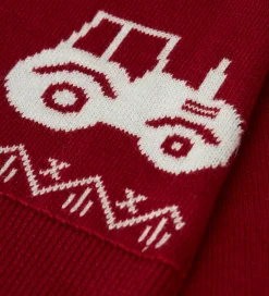 Børn Name It Nissehue - Strik - NmnRismas - Jester Red/Tractor