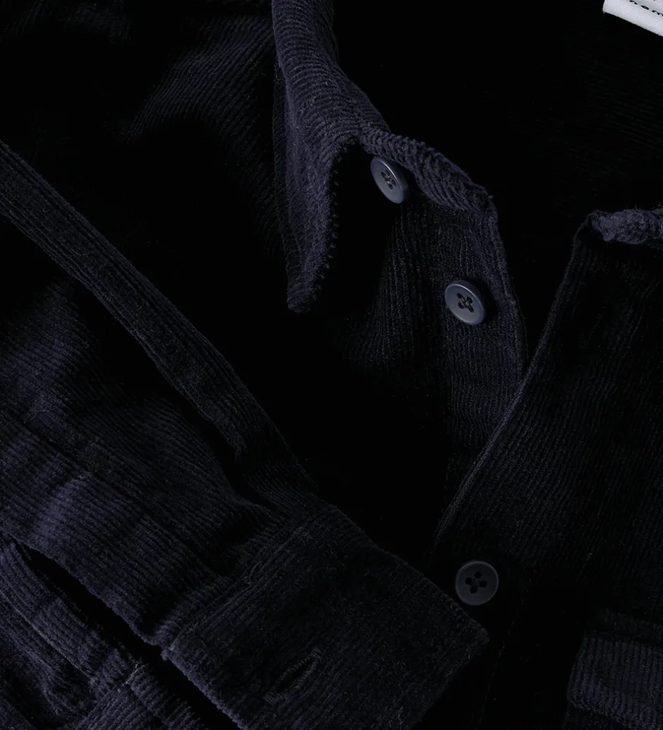 Skjorter|Juletøj*Name It Overshirt - NkmRocking - Fløjl - Navy Blazer
