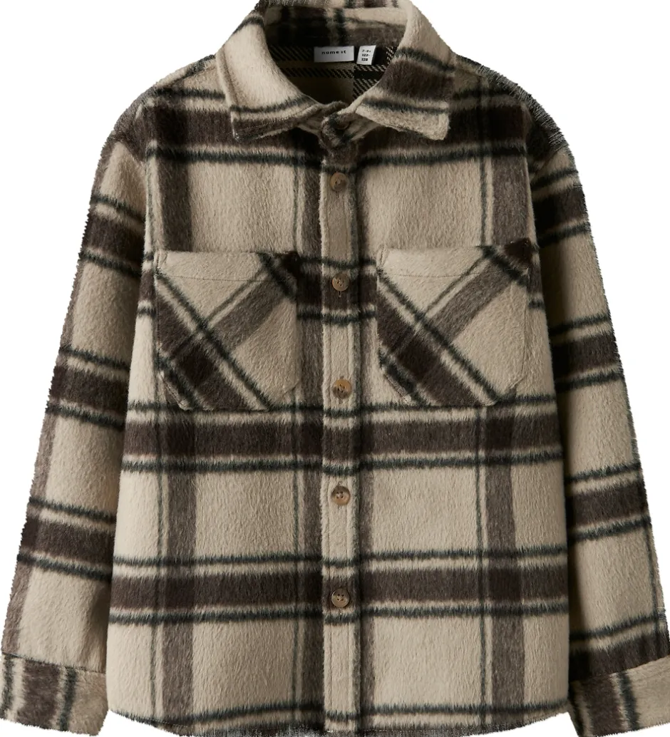 Skjorter|Overgangsjakker*Name It Overshirt - Plys - NkmRemolle - Island Fossil